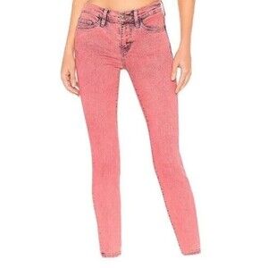 Current /Elliott Ankle Skinny Jeans The Stiletto Acid Pink Size 27
